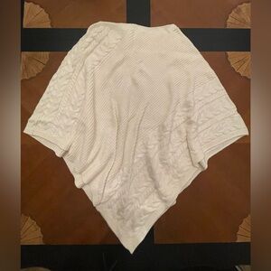 J. Jill Cream Knit Sweater Cape